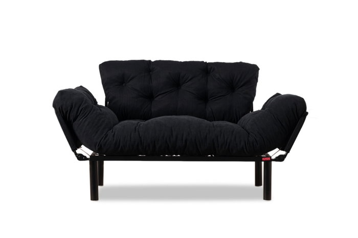Atelier Del Sofa Nitta - Sofá-Cama de 2 Plazas Negro Atelier Del Sofa Nitta - Sofá-Cama de 2 Plazas Negro